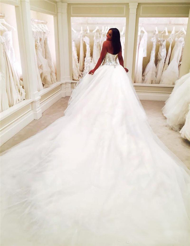Dubai Nigerian Beaded Cathedral Train Wedding Dresses Plus Size Open back Tulle Puffy Bridal Gowns Arabic A Line Corset Wedding Gown, Same as image
Dubai Nigerian Beaded Cathedral Train Wedding Dresses Plus Size Open back Tulle Puffy Bridal Gowns Arabic A Line Corset Wedding Gown, Same as image