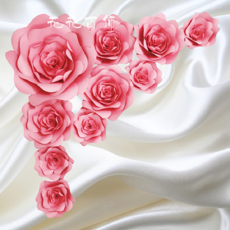 10PCS Handmade Cardboard Giant Paper Rose Flowers Showcase Wedding Backdrops Props flores artificiais para decora o Mix Sizes, As picture
10PCS Handmade Cardboard Giant Paper Rose Flowers Showcase Wedding Backdrops Props flores artificiais para decora o Mix Sizes, As picture
