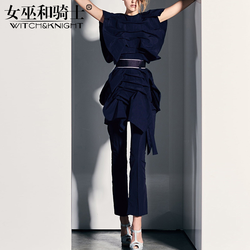 Ladies' Pants Suit, Fashion Two Piece Sets Woman, 2018 New Women's Dress, Retro Port Flavor Design Free Shipping, Blue
Ladies' Pants Suit, Fashion Two Piece Sets Woman, 2018 New Women's Dress, Retro Port Flavor Design Free Shipping, Blue