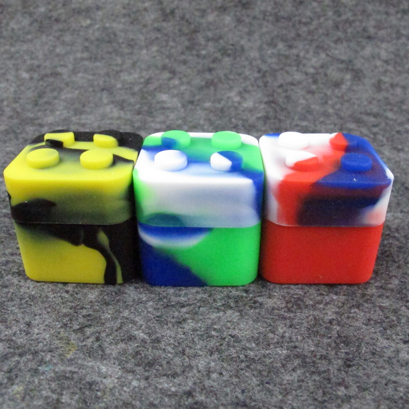Slick stack shaped 11ML food grade silicone square oil container silicon dab wax storage jar for concentrates wax DHL Free
Slick stack shaped 11ML food grade silicone square oil container silicon dab wax storage jar for concentrates wax DHL Free