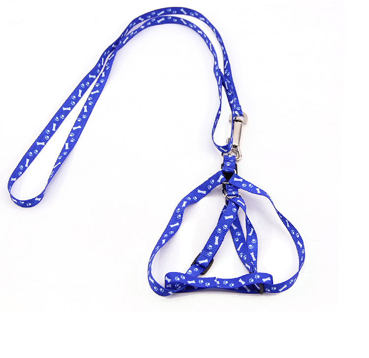 Printed Harness Leash Adjustable Dog Rope Puppy Cat Pet Supplies for Small Dogs 1*120cm wen6764