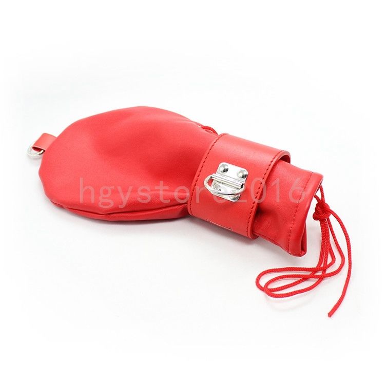 Bondage Dog Palm Gloves Restraint Lockable Mittens Handcuff Wrist Cuffs Cosplay Roleplay #R56
