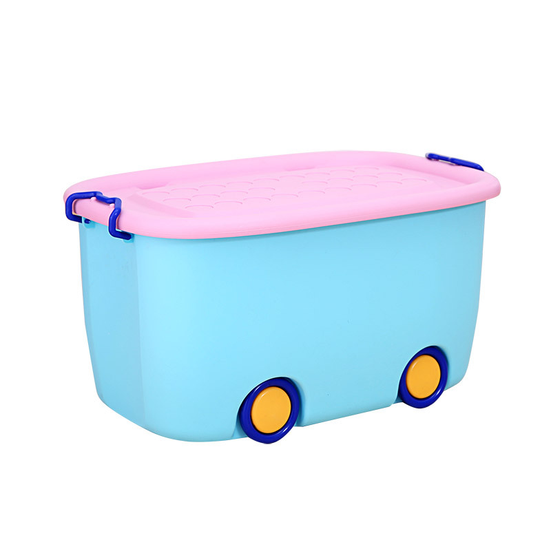 Extra Large Pulley Children's Toys Finishing Cartoon Plastic Convenient Turnover Storage Snacks Books Tool Storage Box
