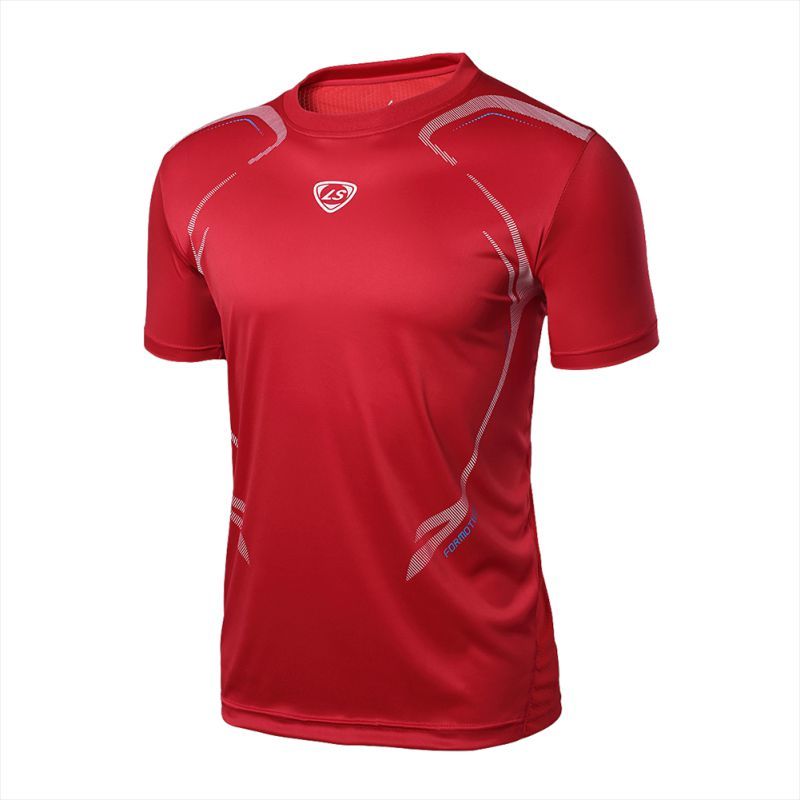 Men Gym Sport Running T Shirt Fitness Muscle Quick Dry Stretch Top Tee Clothes Y1890402