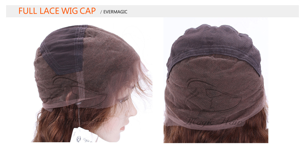 Evermagic wavy bob hair cut golden blonde full lace wig 130% density remy human hair high quality Brazilian bob wig for women