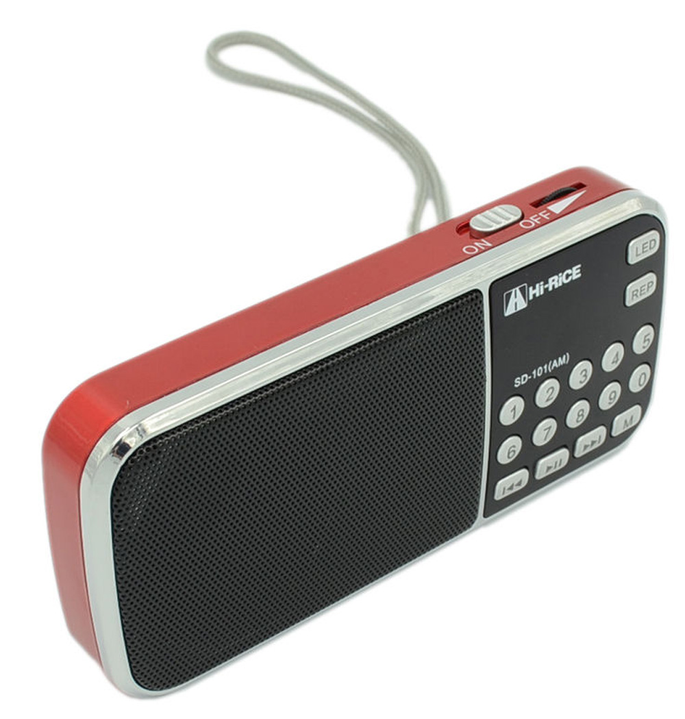 Hi-Rice SD-101 Digital FM/AM radio USB TF Mp3 Player Speaker Gift for Parents Red
Hi-Rice SD-101 Digital FM/AM radio USB TF Mp3 Player Speaker Gift for Parents Red