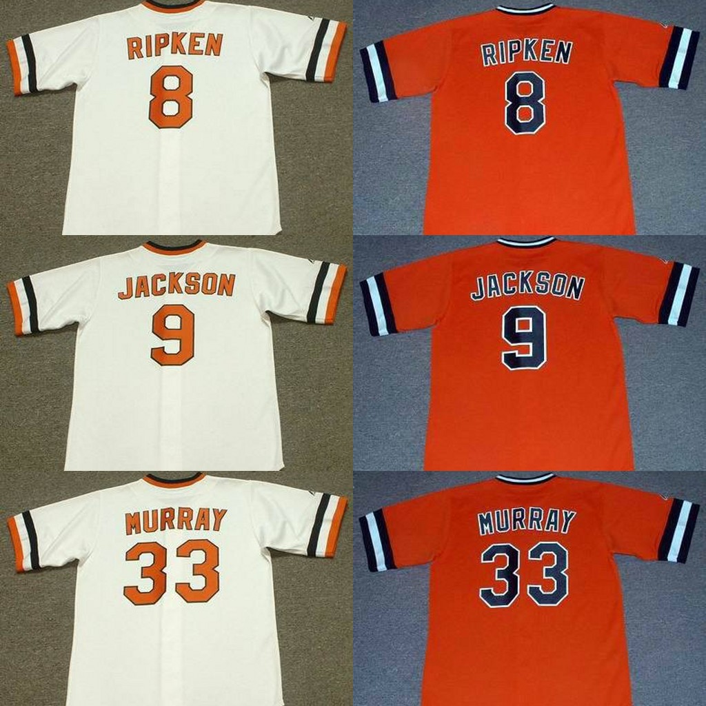men youth women 8 CAL RIPKEN Jr. 9 REGGIE JACKSON 19 DAVE McNALLY 33 EDDIE MURRAY 1976 Baseball Jersey, Blue;black
men youth women 8 CAL RIPKEN Jr. 9 REGGIE JACKSON 19 DAVE McNALLY 33 EDDIE MURRAY 1976 Baseball Jersey, Blue;black