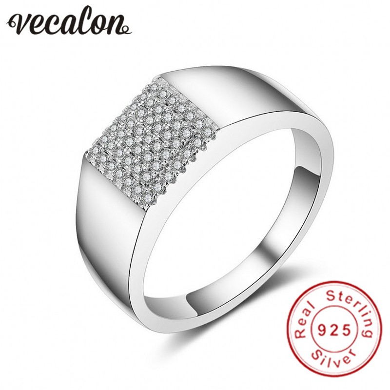Vecalon Pave setting Jewelry wedding Band ring for Men 5A Zircon cz 925 Sterling Silver male Engagement Finger ring father gift
Vecalon Pave setting Jewelry wedding Band ring for Men 5A Zircon cz 925 Sterling Silver male Engagement Finger ring father gift