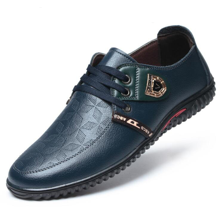 Men Dress Shoes Round Toe Lace Up Men'S Business Casual Shoes Brown Black Leather Oxford Shoes For Men Big Size 38-44, Blue
Men Dress Shoes Round Toe Lace Up Men'S Business Casual Shoes Brown Black Leather Oxford Shoes For Men Big Size 38-44, Blue