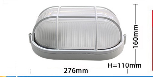 Thicken aluminum explosion-proof lamp moisture-proof lamp waterproof lampshade bathroom wall bathroom outdoor wall lamp