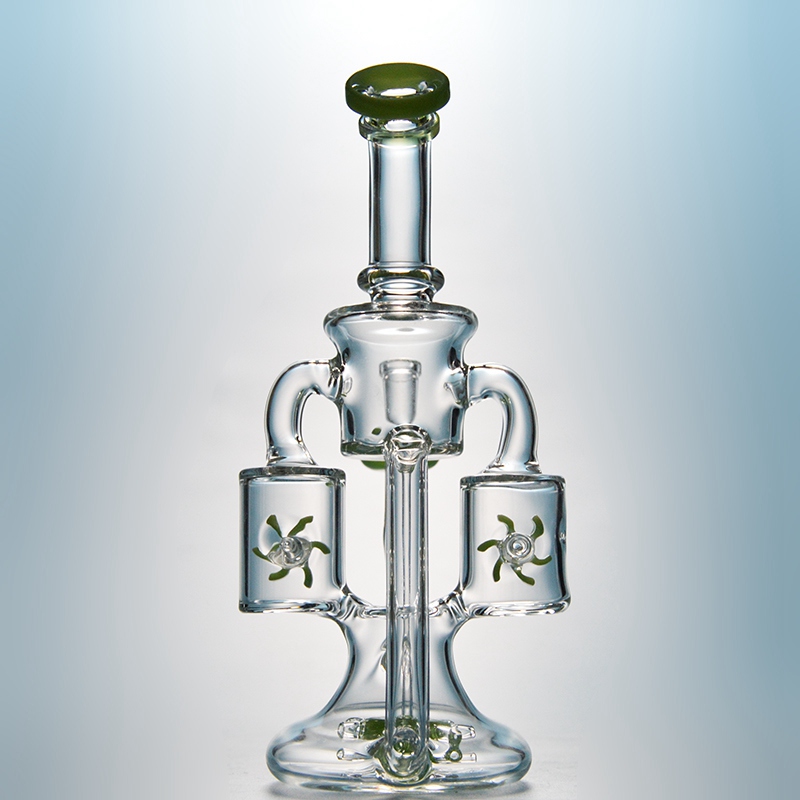 Green Purple Glass Bong Double Recycler Oil Dab Rigs Propeller Percolator Waterpipe Heady Hookahs 14mm Female Joint With Bowl
Green Purple Glass Bong Double Recycler Oil Dab Rigs Propeller Percolator Waterpipe Heady Hookahs 14mm Female Joint With Bowl