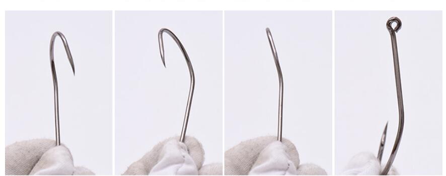Rompin 50pcslot 8299 fishing hook Octopus Beak Bait Fishhooks Offset High Carbon Steel Barbed size 9010 1 2 4 6