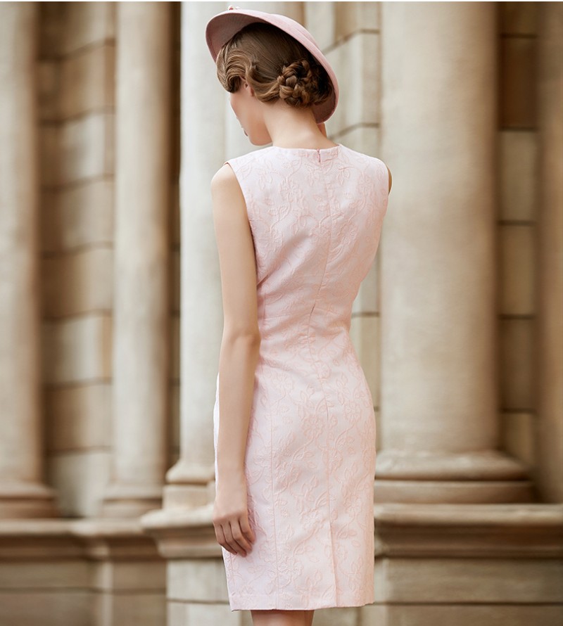 Two Pieces Mother Of The Bride Dresses Jewel Neck Keen Length Satin Formal Mothers Dress With 3/4 Long Sleeve Jacket