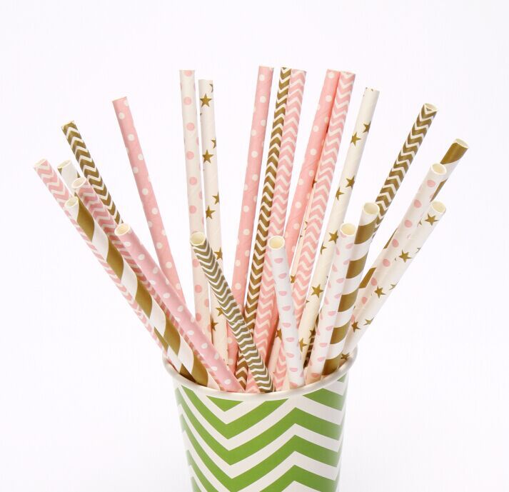 (100 pieces/lot) Pink Gold Paper Straws For Wedding Table Decor Cake Lollipop Sticks
(100 pieces/lot) Pink Gold Paper Straws For Wedding Table Decor Cake Lollipop Sticks