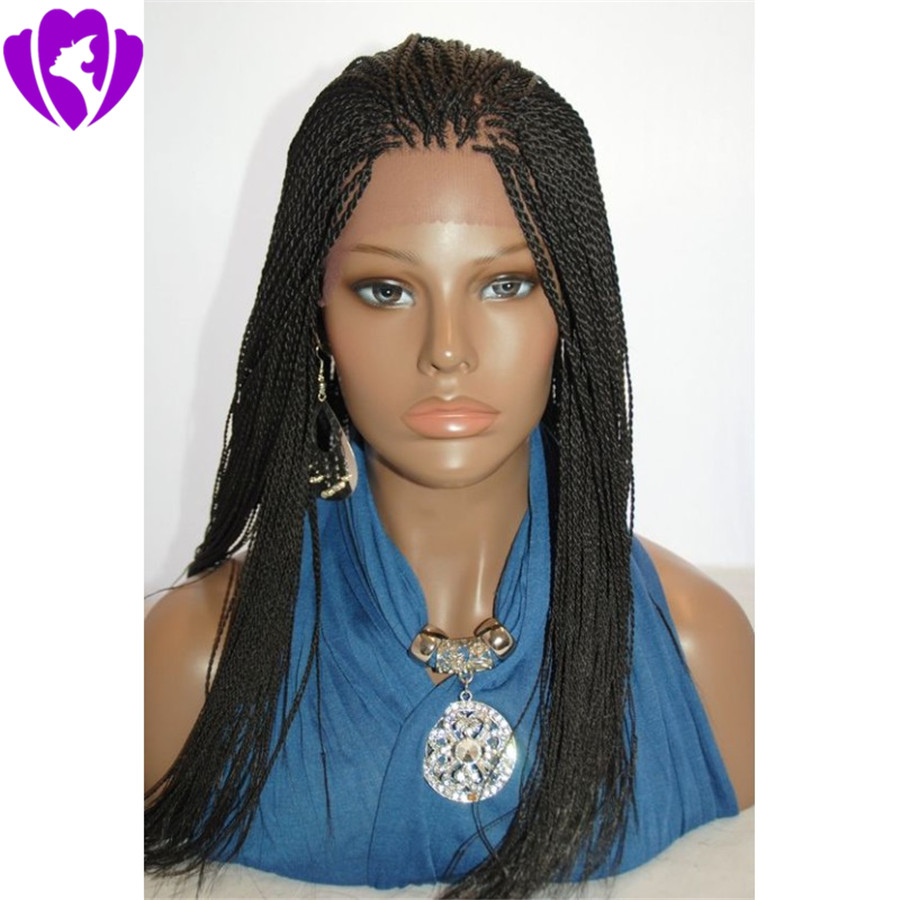30inches long brazilian hair full lace front wig senegalese twist wig black/brown/blonde synthetic braided wigs for black women