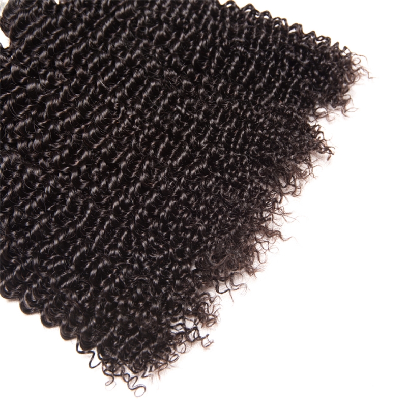 Brazilian Human Hair 4 Bundles Kinky Curly Hair Wefts Yirubeauty Peruvian Virgin Hair Products Weaving Natural Color 10-30inch