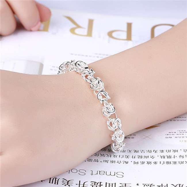 Faucet TO Bracelet sterling silver plated bracelet ; Free shipping men and women 925 silver bracelet SPB033