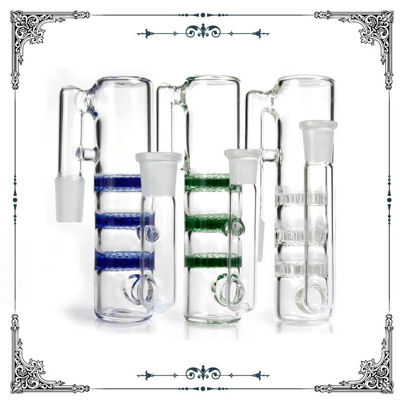 Ash catcher 14.4mm 14mm 18mm 18.8mm triple three honeycombs glass ashcatcher bubbler different color for Smoking Water Pipes
Ash catcher 14.4mm 14mm 18mm 18.8mm triple three honeycombs glass ashcatcher bubbler different color for Smoking Water Pipes