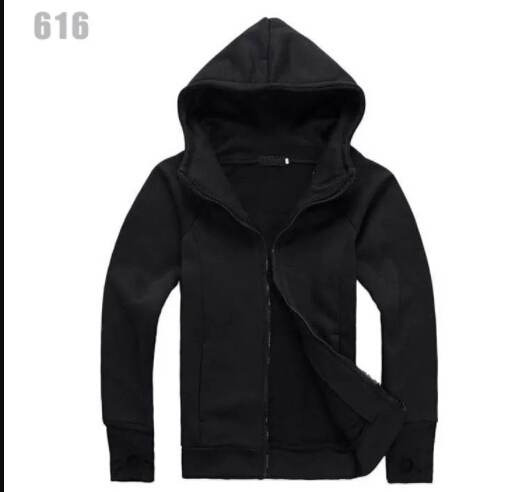 Men Sweater Solid Color Black Hip Hop Hoodie Coat New Fashion Hooded Hoodies For Men M-3XL