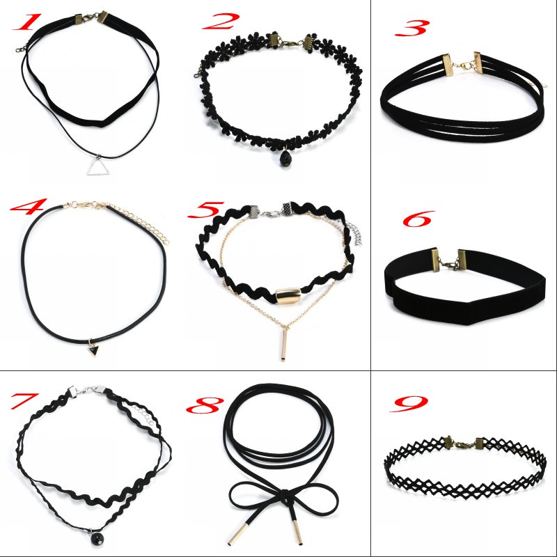 Fashion gothic double neck chain suit lace choker Korean velvet necklace jewelry small gift to send girls
Fashion gothic double neck chain suit lace choker Korean velvet necklace jewelry small gift to send girls