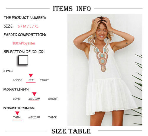 Hot Retro Vintage Stylish 2018 Summer Fashion Women Sleeveless V-Neck Party Soft Beach Mini Dress Sundress Casual Loose Outwear D1891304