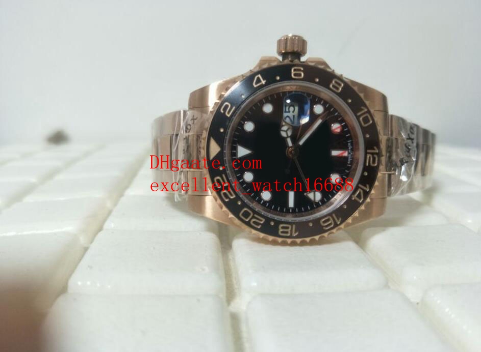 2018 Hot Selling Luxury watches GMT 40 mm 126715chnr 18k Rose Gold Ceramic Bezel Black Dial Asian 2813 Automatic Mechanical Men's Wristwa
2018 Hot Selling Luxury watches GMT 40 mm 126715chnr 18k Rose Gold Ceramic Bezel Black Dial Asian 2813 Automatic Mechanical Men's Wristwa