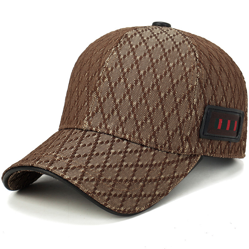 Branded Baseball Cap 2018 New Fashion Lattice Cotton Snapback Caps For Men And Women Casual Sport Sunhat Dad Hats Hip Hop Mujer D18110601