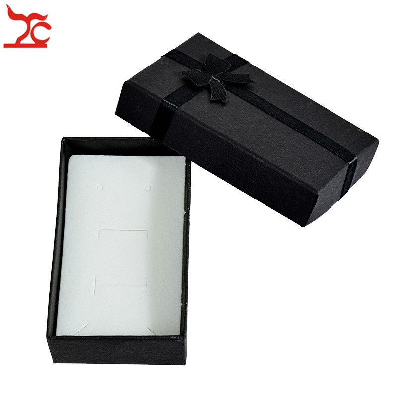 Wholesale 120pcs Black Paper Jewelry Box Pendant Necklace Ring Set Packaging Box Silk Bow Earring Gift Box With Sponge 5*8*2.5 cm
Wholesale 120pcs Black Paper Jewelry Box Pendant Necklace Ring Set Packaging Box Silk Bow Earring Gift Box With Sponge 5*8*2.5 cm