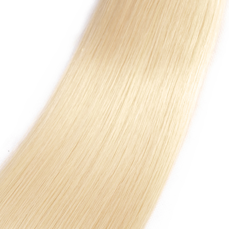 10A Hot Sale High Quality Brazilian Virgin Hair Platinum Brazilian Hair Silk Straight 613# Blonde color braiding hair free shipping