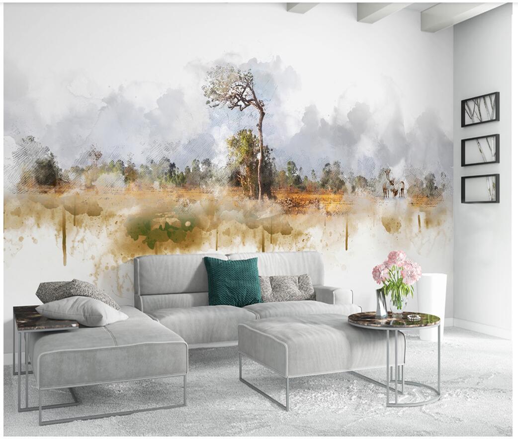3d wallpaper custom photo Modern northern Europe simple abstract tree elk landscape background wall muals wall paper for walls 3 d, Light yellow
3d wallpaper custom photo Modern northern Europe simple abstract tree elk landscape background wall muals wall paper for walls 3 d, Light yellow