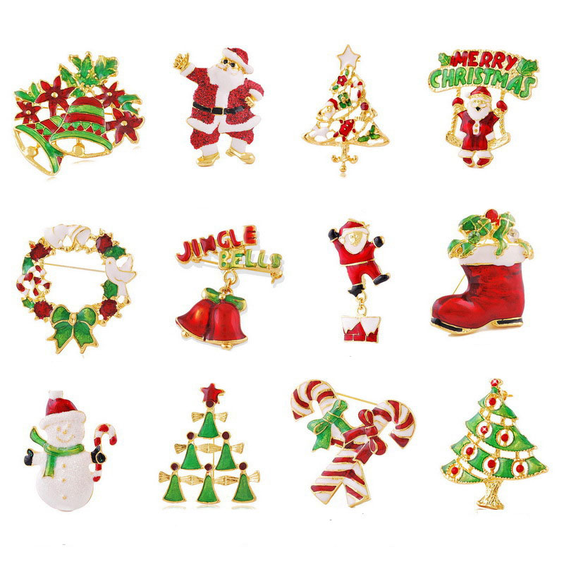 Enamel Cartoon Christmas Brooch Pins Christmas Tree Santa Claus Snowman Bell Boot Garland Brooch Corsage Will and Sandy Drop Shipping, Gray
Enamel Cartoon Christmas Brooch Pins Christmas Tree Santa Claus Snowman Bell Boot Garland Brooch Corsage Will and Sandy Drop Shipping, Gray
