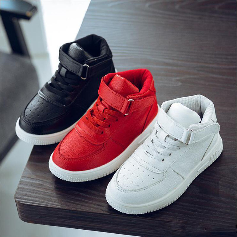 13cm-21.8cm Big Child New Style Children Casual Shoes Boys Girls PU Breathable Sport Running Shoe 2018 Free Shipping