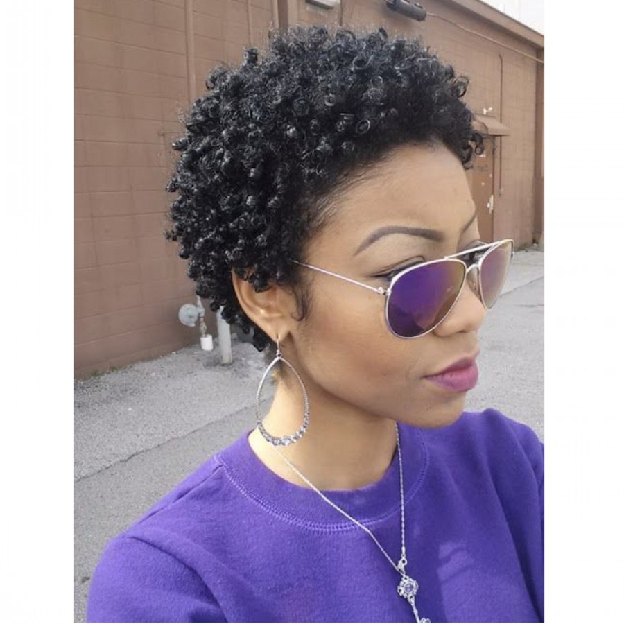 Brazilian Kinky curly Human Hair Wigs Short Bob Wigs Natural Black #1B full afro curly wig 6 Inch For Women