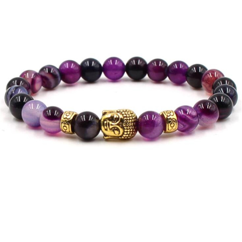 Fashion Bracelet 8mm Natural Agate Stone Bracelets Buddha Yoga Gold Bracelets Elastic Bangles For Unisex Gift
Fashion Bracelet 8mm Natural Agate Stone Bracelets Buddha Yoga Gold Bracelets Elastic Bangles For Unisex Gift