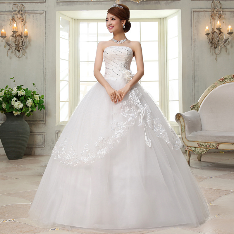 Cheap Real photo New Arrive Korean Style Wedding Dress with Crystal Wedding dress White Wedding Dress 2018 Vestido de noiva
Cheap Real photo New Arrive Korean Style Wedding Dress with Crystal Wedding dress White Wedding Dress 2018 Vestido de noiva
