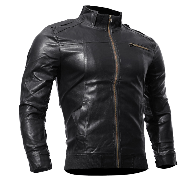 Men's Pu Jackets Co… - image