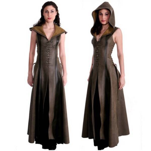 Women Stage Dress Fashion Cosplay Costumes Bandage Hooded Sleeveless Leather Dresses 2XL Women Long Dresses, Picture color
Women Stage Dress Fashion Cosplay Costumes Bandage Hooded Sleeveless Leather Dresses 2XL Women Long Dresses, Picture color