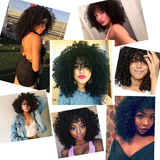 Short Human Hair Wigs for Black Women Curly Wavy Lace Front Wig Brazilian Full with Baby Hairs (10, 130% density) diva1