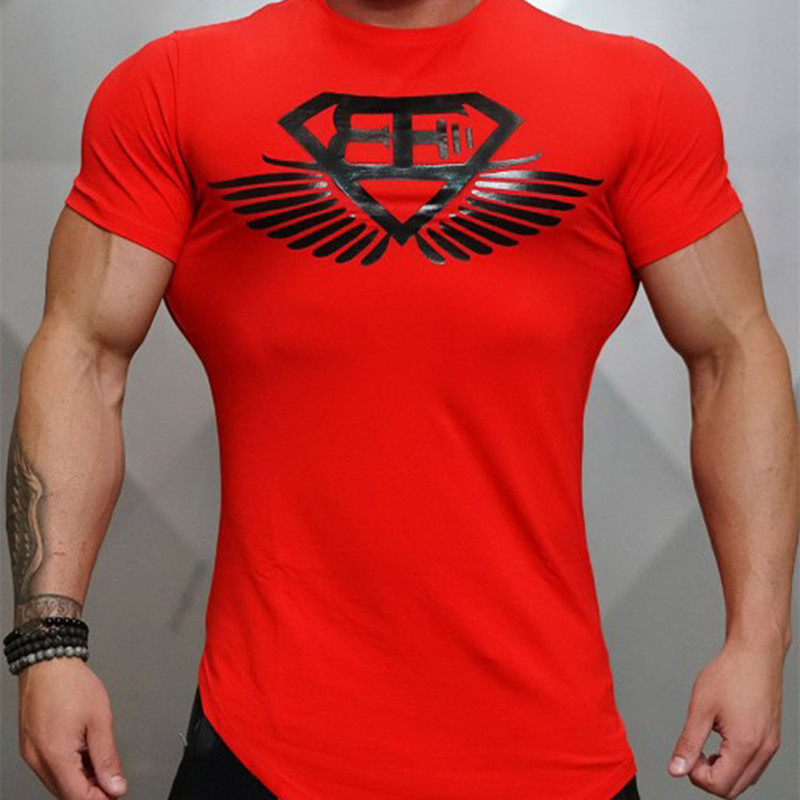 2018 Year New Men's Fitness Body Engineers Brand Summer Strong And Handsome Man Irregular Round Collar T-shirt With Short Sleeve, Cyan
2018 Year New Men's Fitness Body Engineers Brand Summer Strong And Handsome Man Irregular Round Collar T-shirt With Short Sleeve, Cyan
