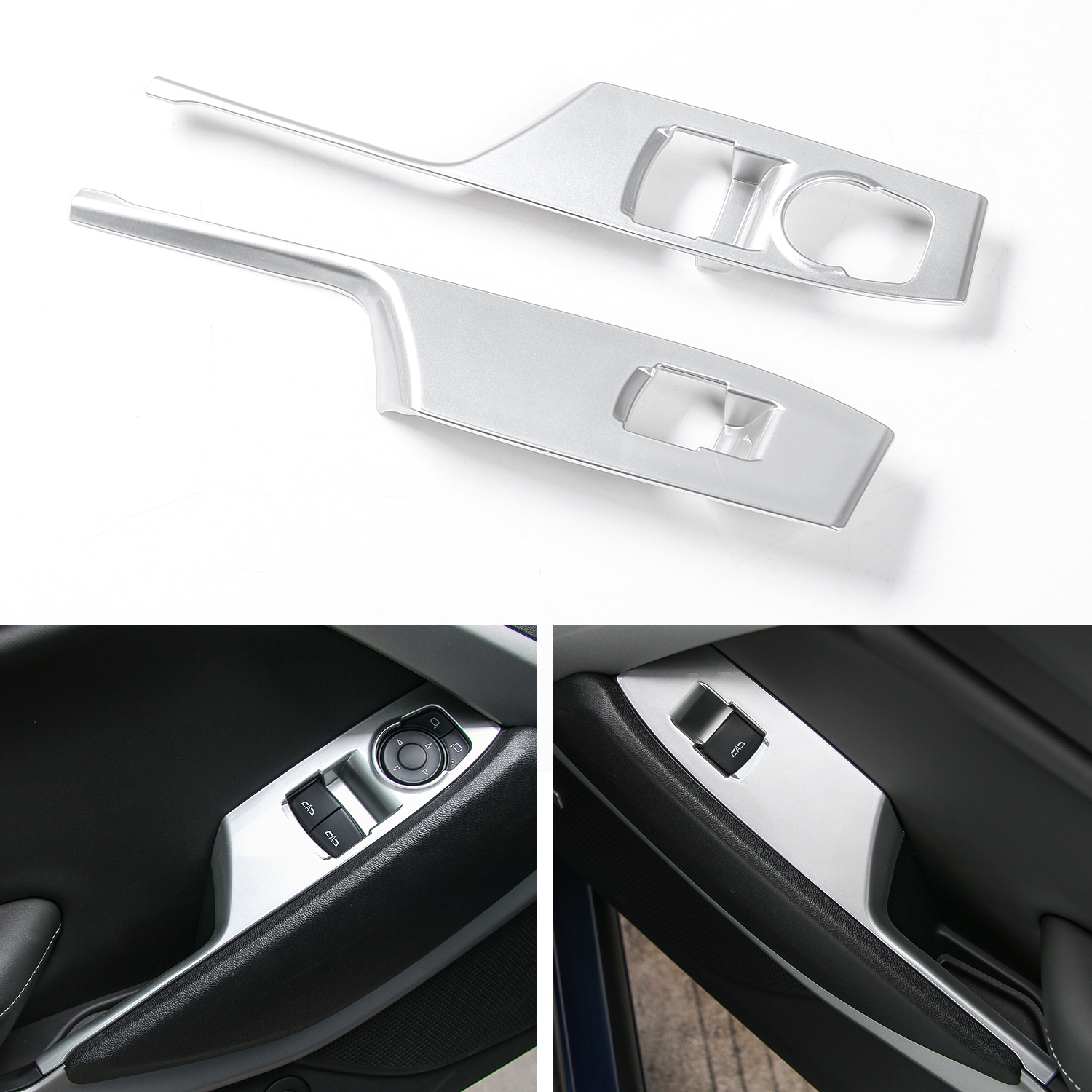 Car Door Window Lift Button Armrest Switch Panel Cover Trim ABS Decoration Strip For Chevrolet Camaro Auto Interior Accessories