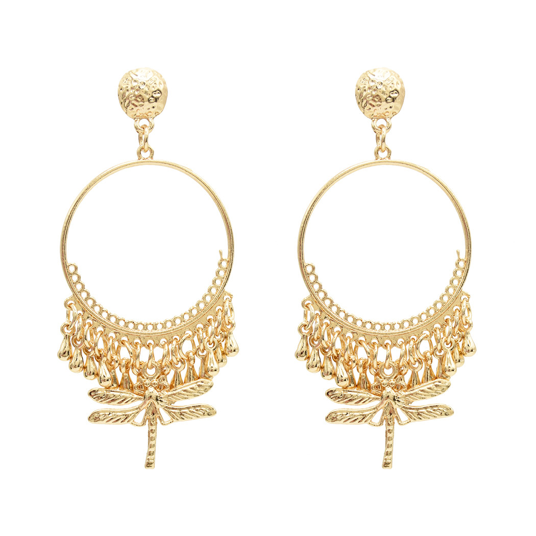 idealway Fashion Ethnic Fringe Round Metal Dragonfly Pendant Drop Dangle Earrings Jewelry Gift
idealway Fashion Ethnic Fringe Round Metal Dragonfly Pendant Drop Dangle Earrings Jewelry Gift