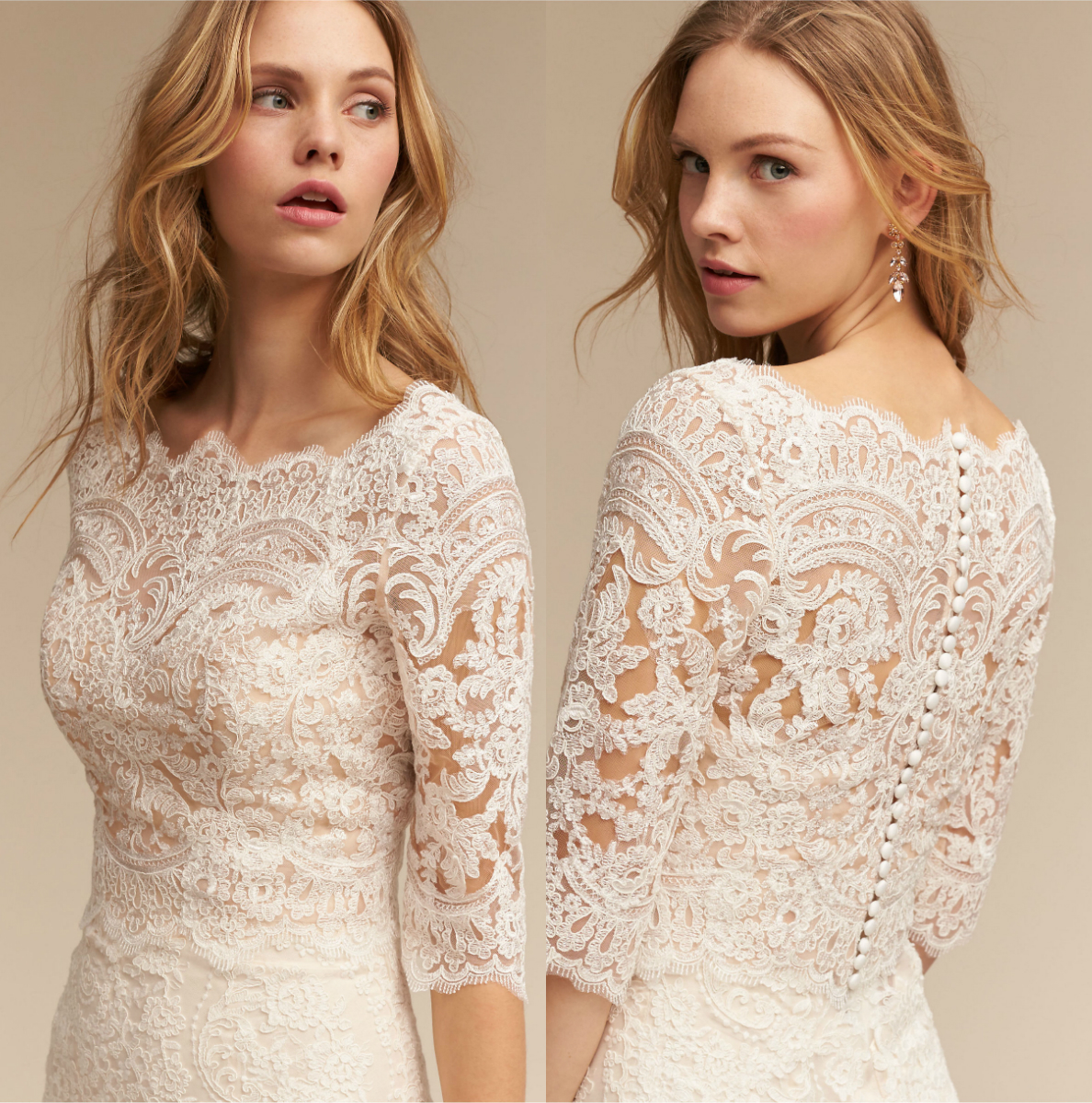 Lace Mermaid Wedding Dresses 2020 BHLDN 3/4 Long Sleeves Bohemian Bridal Gowns Custom Made Plus Size Modest Wedding Dress, Pink
Lace Mermaid Wedding Dresses 2020 BHLDN 3/4 Long Sleeves Bohemian Bridal Gowns Custom Made Plus Size Modest Wedding Dress, Pink