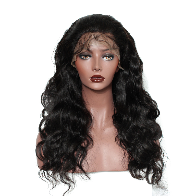 9A Brazilian Body Wave 360 Lace Frontal Wigs With Baby Hair Pre Plucked Brazilian 360 Lace Frontal Human Hair Wigs for Black Women