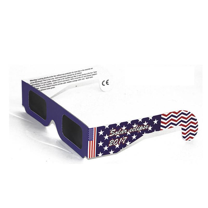 USA Solar Eclipse Glasses Paper Solar Glass Viewing Eyeglasses Protect Your Eyes Safe when 21th August DHL Fast