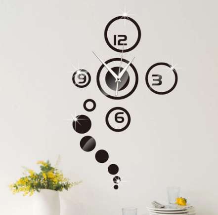 3D DIY Wall Clock Modern Design Mirror Surface Wall Sticker Clocks Home Decor easy to stick to walls home decoration accessories
3D DIY Wall Clock Modern Design Mirror Surface Wall Sticker Clocks Home Decor easy to stick to walls home decoration accessories
