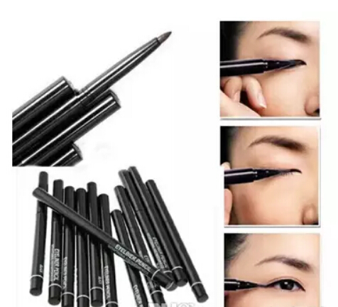 2pcs/lot Women Waterproof Retractable Rotary Eyeliner Pen Eye Liner Pencil Makeup Cosmetic Tool 131-0229 free shipping