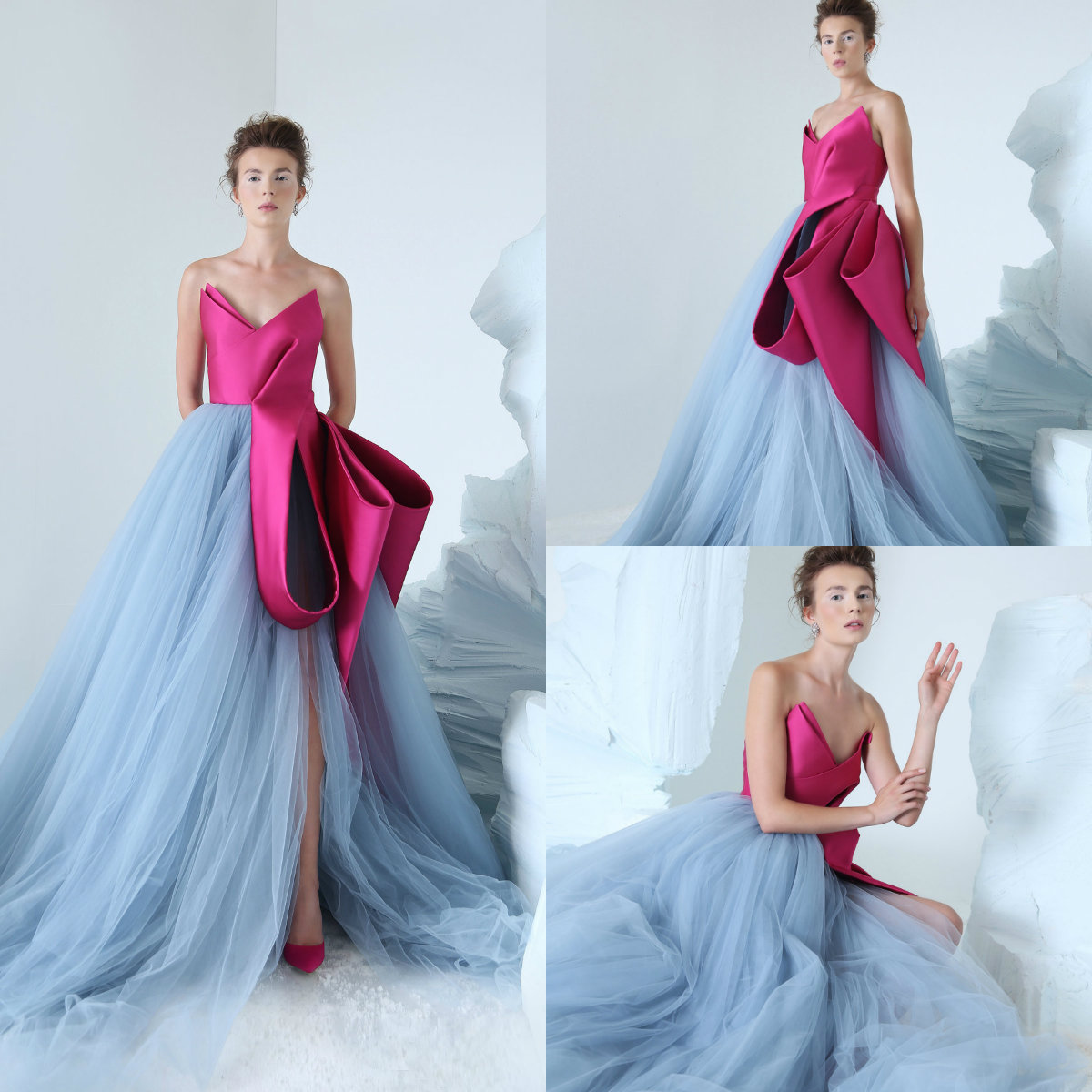 2019 Azzi&Osta Gorgeous Prom Dresses V Neck Luxury Ruffles Side Split Tulle Sweep Train Evening Dress Party Wear Custom Made Formal Gowns, Ivory
2019 Azzi&Osta Gorgeous Prom Dresses V Neck Luxury Ruffles Side Split Tulle Sweep Train Evening Dress Party Wear Custom Made Formal Gowns, Ivory