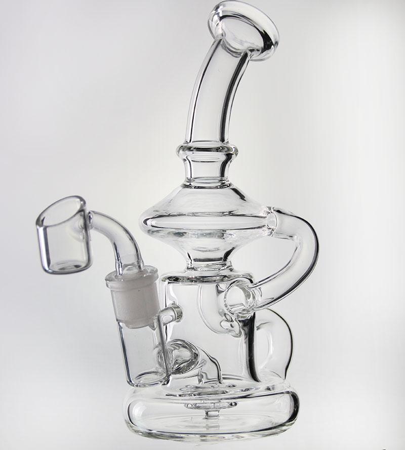 New 8"glass recycler bong with 4mm thick quartz banger nail glass oil rig dab glass recycler water pipes hookahs 14.4mm joint
New 8"glass recycler bong with 4mm thick quartz banger nail glass oil rig dab glass recycler water pipes hookahs 14.4mm joint