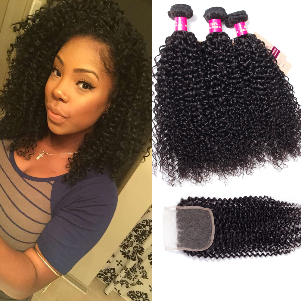 8A Remy Human Hair Weave Body Wave Straight Loose Wave Kinky Curly Deep Wave With 4X4 Lace Closure Peruvian Malaysian Indian Virgin Hair, Black;brown
8A Remy Human Hair Weave Body Wave Straight Loose Wave Kinky Curly Deep Wave With 4X4 Lace Closure Peruvian Malaysian Indian Virgin Hair, Black;brown