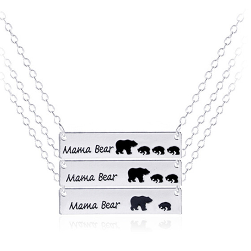 Mama Bear Cub Necklaces & Pendants Gold Silver Plated Alloy Link Chains Chokers Necklace Jewelry Mother's Day Gif
Mama Bear Cub Necklaces & Pendants Gold Silver Plated Alloy Link Chains Chokers Necklace Jewelry Mother's Day Gif
